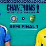 Australia vs India, 1st Semi-Final at Dubai, Champions Trophy